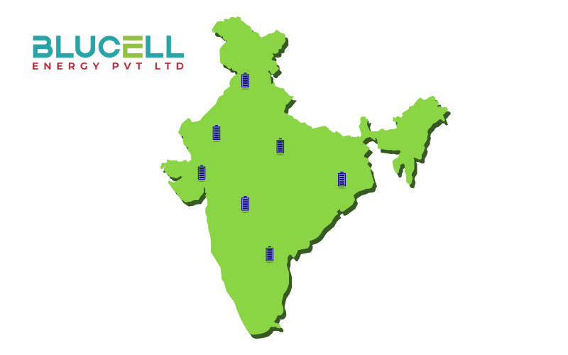 Futuristic battery technology visualization